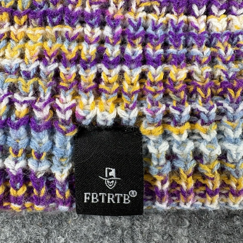 Forbusite Winter Slouchy Knit Beanie Space Dye Colorful Marled Knit Gorpcore Ski